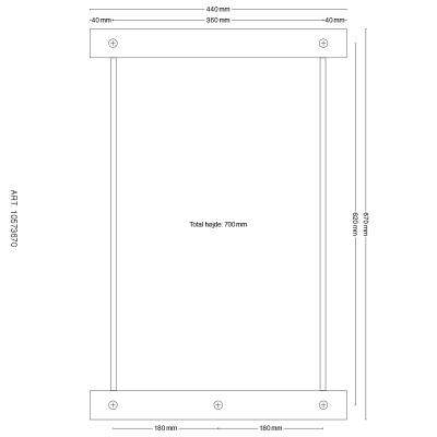 Stativ för granit planskiva 10571910 - L600 x B380 x H700mm
